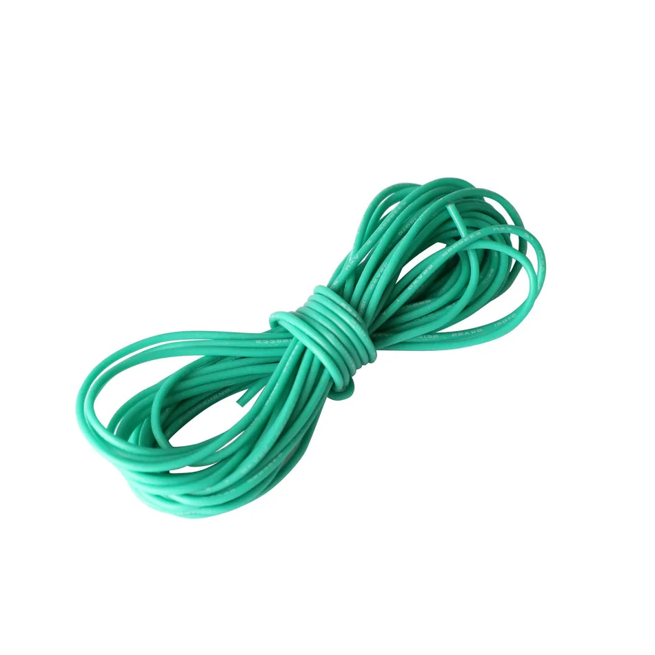 Фото Силиконовый провод 26 AWG UL3132, многожильный провод, гибкий, 7 калибр, 300 В, луженая медная резина, изолированный Электрический провод №5