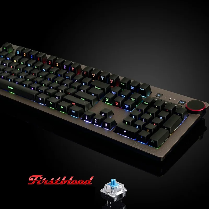 Ajazz AK60 USB Проводная боковая резьба белый светильник/RGB подсветка механическая