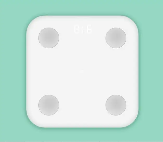Оригинальный Смарт весы xiaomi Body Fat ультра тонкий простой внешний вид BMI BMR вязкий