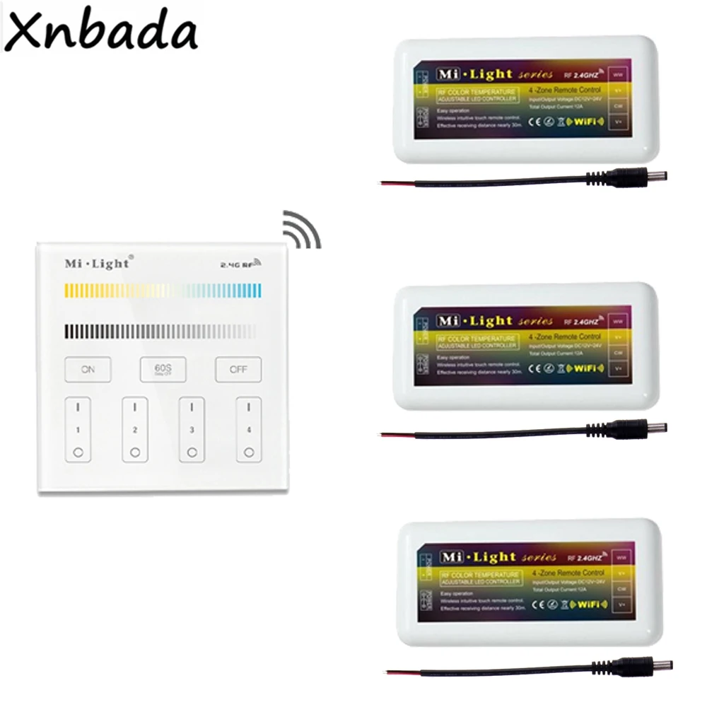Milight T2 Сенсорная панель Bemote контроллер AC110/220V MiBoxer 2 4G FUT035 цветовая температура