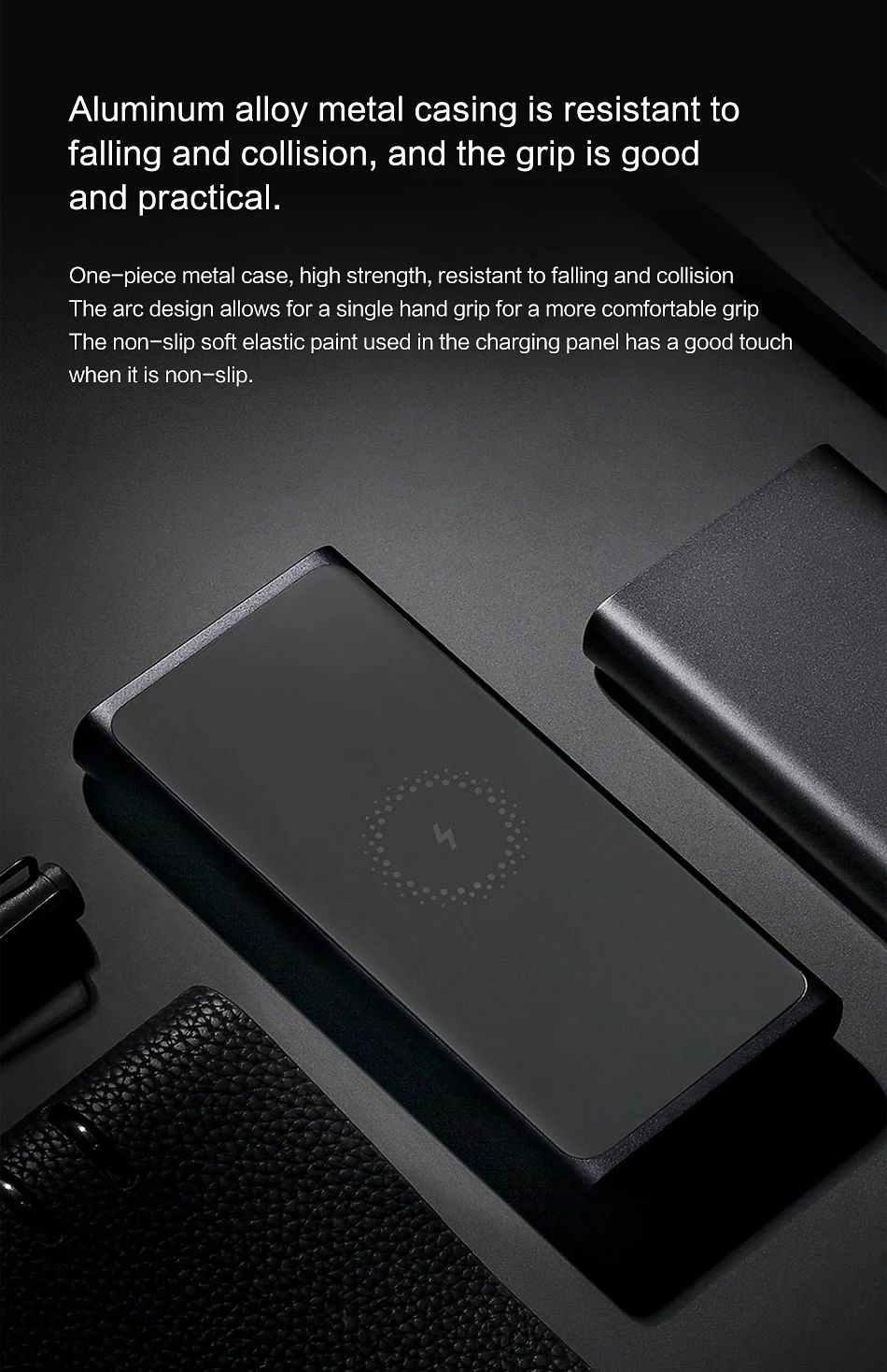 Xiaomi mi Беспроводной внешний аккумулятор 10000 мАч usb type-C mi power Bank Qi Быстрое беспроводное зарядное устройство портативная зарядка для смартфонов