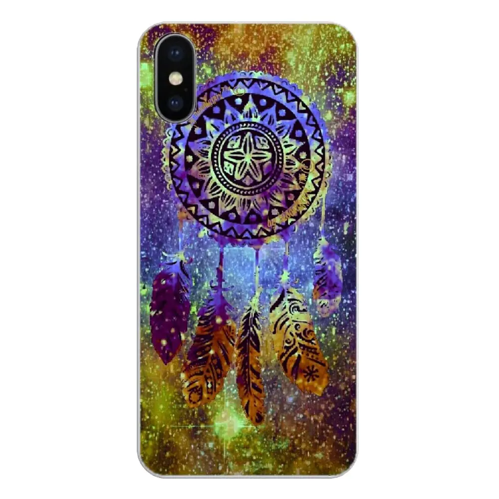 TPU Silicone Case For Xiaomi Redmi 4X S2 3S Note 3 4 5 6 6A Por Pocophone F1 Mi Dream catcher feather stars Christmas colorful |