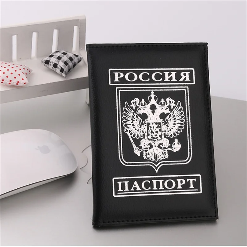 Чехол держатель для паспорта для России Обложка для паспорта ID карта для документов Россия держатель для паспорта для путешествий Чехол для авиа билета