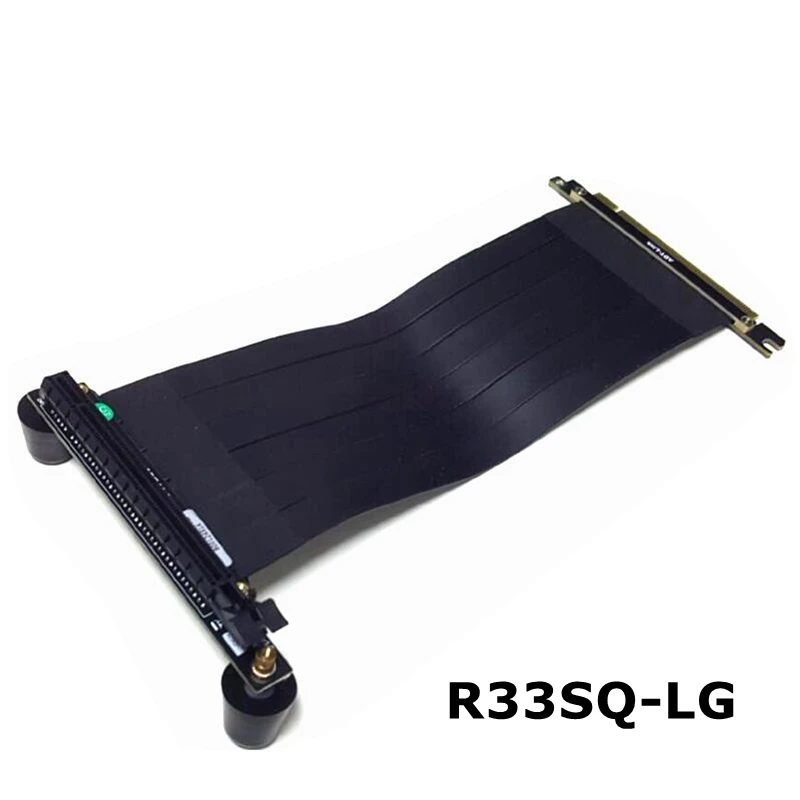 

With mats PCI-E 16x To 16x graphics card upright Riser Extension ribbon Cable PCIe x16 For H500i ,NewArk90,ALPHA 330, 550, H500M