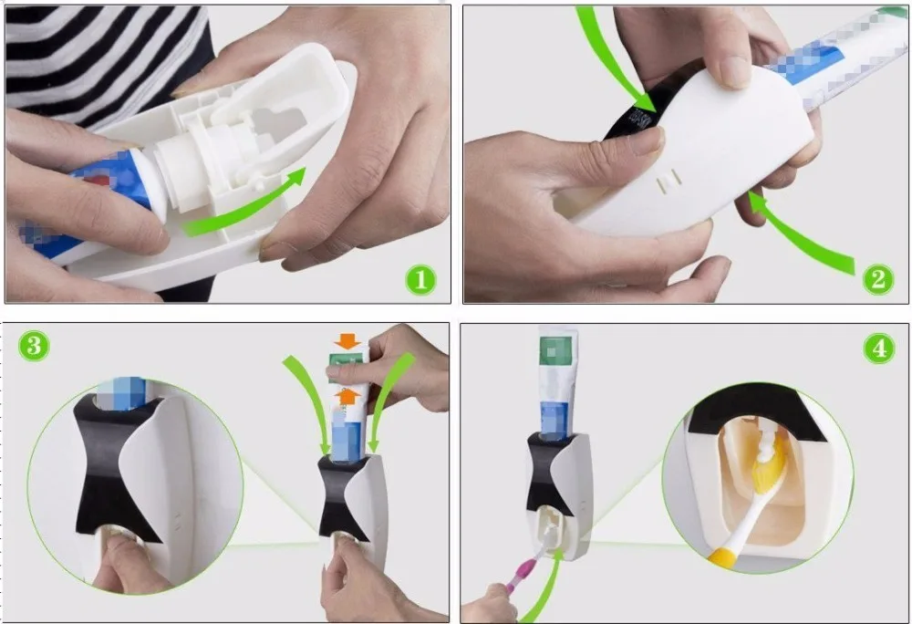 1 шт. автоматический пластиковый дозатор для зубной пасты | Дом и сад