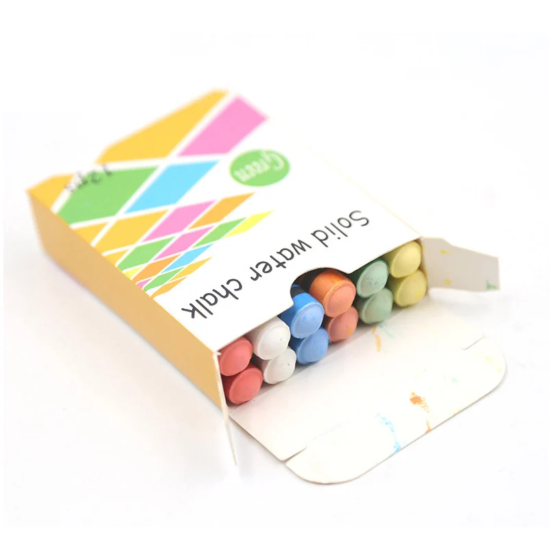 MIRUI 12 видов цветов беспыльный Мел Ручка набор детей мелки для рисования маркер в