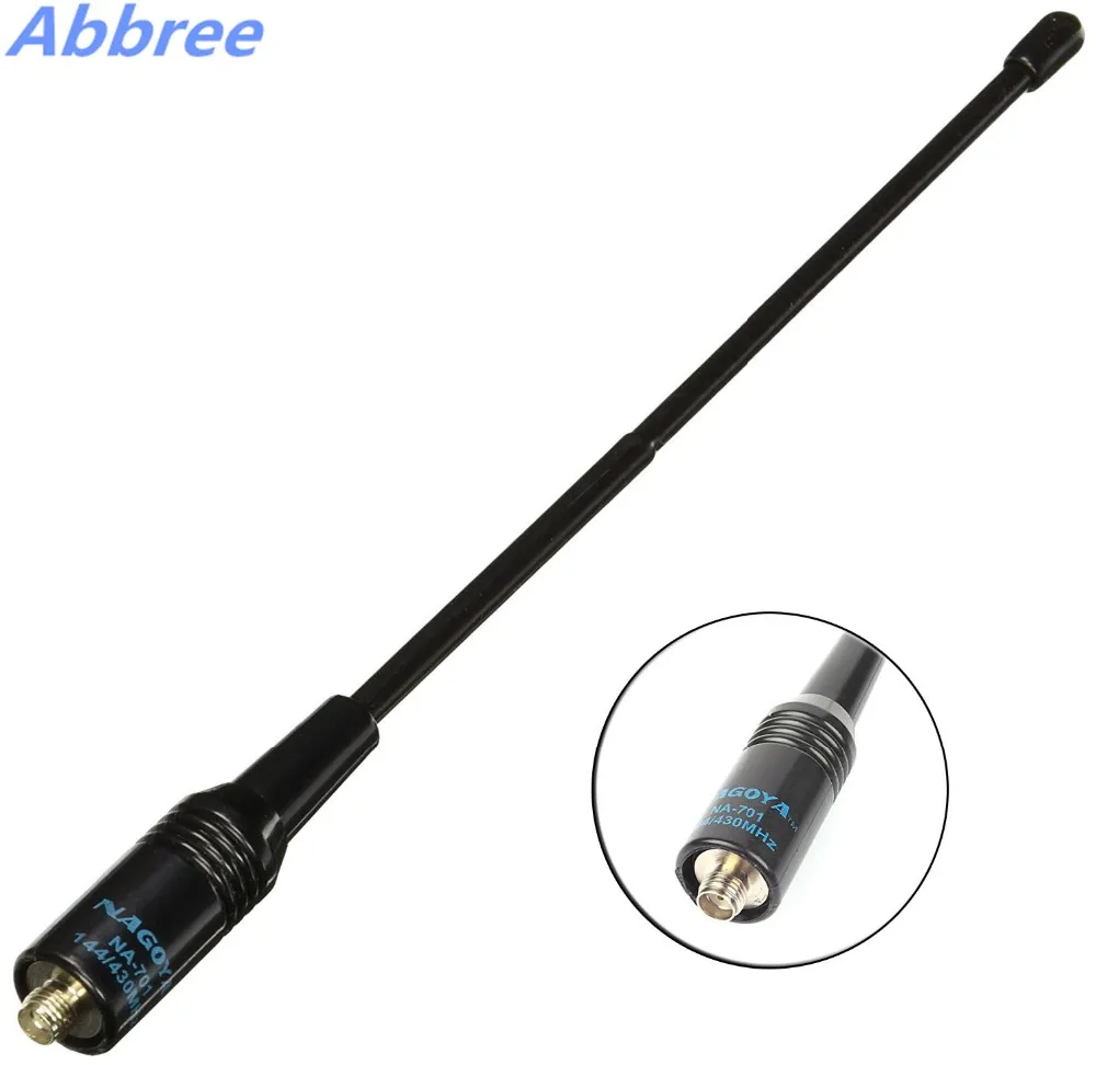 Нагоя NA-701 SMA-Female/Male/BNC Двухдиапазонная 144/430MHz мягкая антенна для портативного радио Yaesu ICOM Baofeng TYT Walkie Talkie