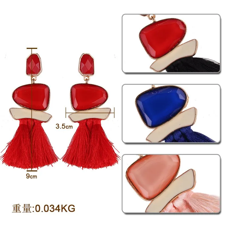 7 видов цветов модные богемные Висячие серьги для женщин новые массивные Серьги