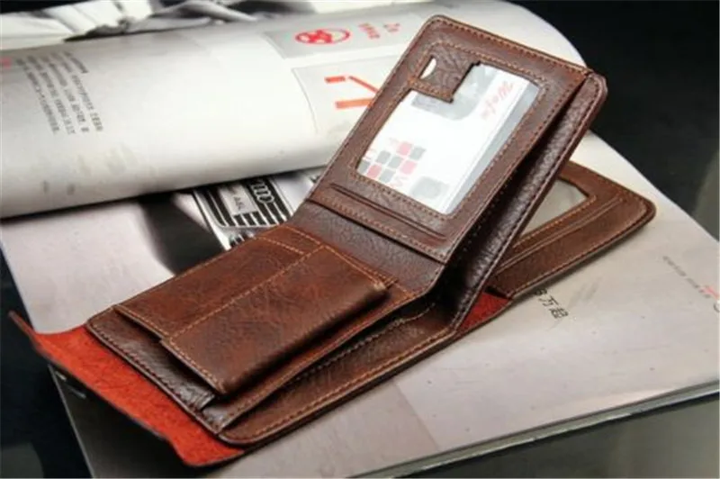 Новинка 2016 Для мужчин короткие monederos Hombre параграф бумажник мужской Искусственная