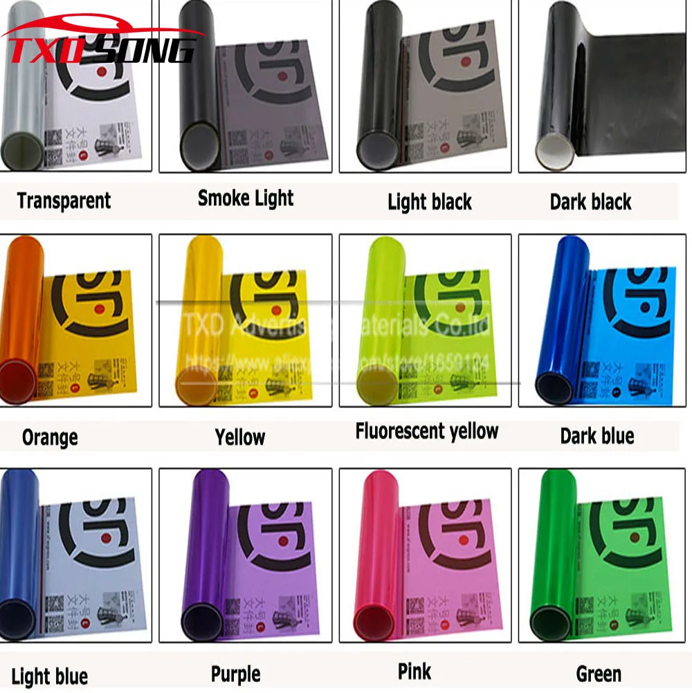Car Styling 40cm*9M/Lot Auto Car Light Headlight Taillight Tint styling waterproof Vinyl Film Sticker Car headlight film Car Styling 40cm*9M/Lot Auto Car Light Headlight Taillight Tint styling waterproof Vinyl Film Sticker Car headlight film