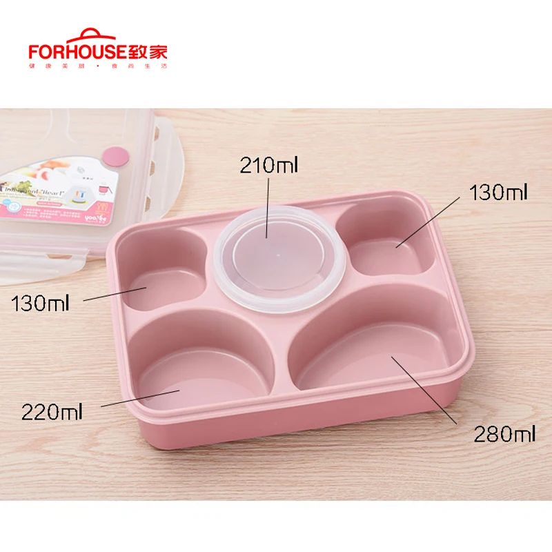 Ланч-бокс Microwavable Bento box Герметичный портативный пищевой контейнер для хранения