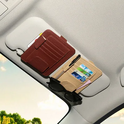 Multi - function sun visor bill business card clip car glasses folder | Автомобили и мотоциклы