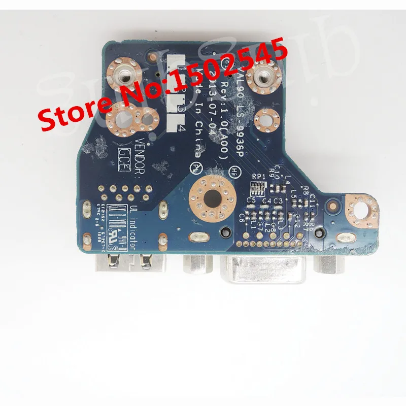 Бесплатная доставка оригинальный ноутбук USB интерфейс плата для DELL E6440 VGA LS 9938P
