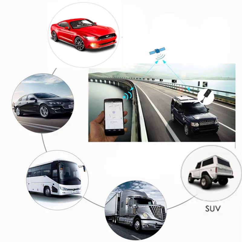 GPS трекер BW08C автомобильный с 8 контактами встроенным аккумулятором и функцией