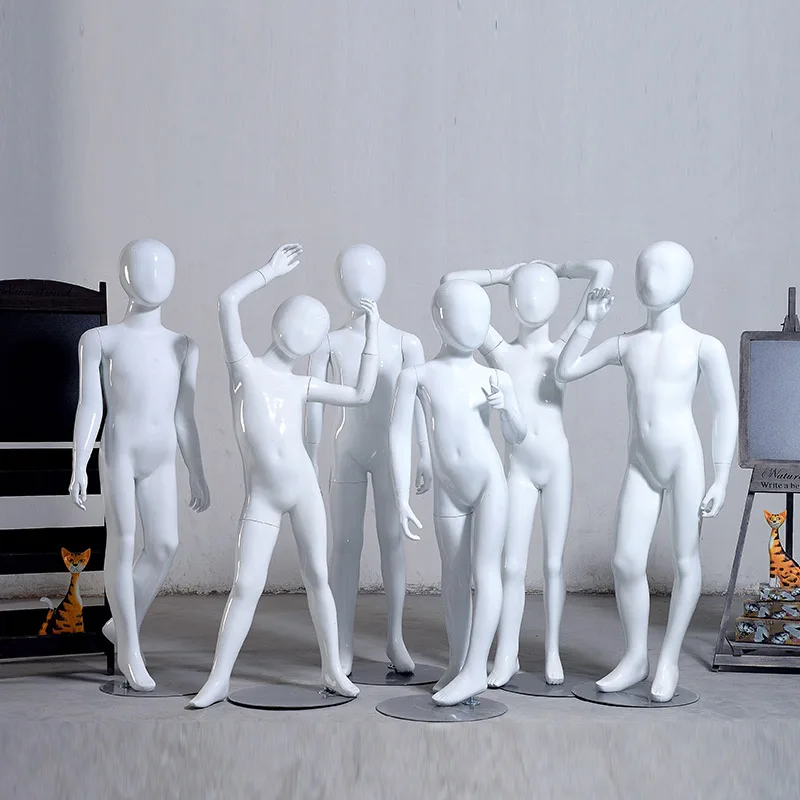 Детский Манекен яйцо для мальчиков подростков глянцевый белый манекен из