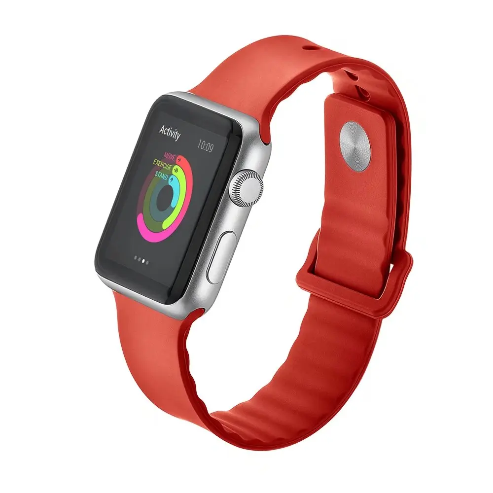 Силиконовые резиновый ремешок для Apple Watch группа 44 мм 40 серии 4 &amp 3 1 2 спортивный 42