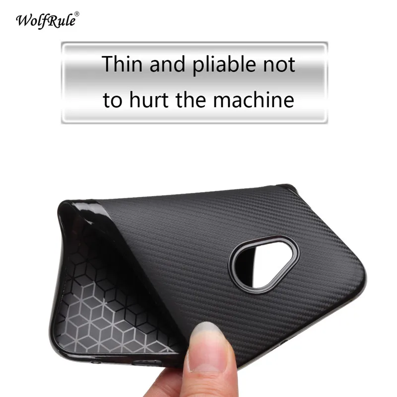 WolfRule sFor Case HTC U11 Life Cover Luxury Full Protection Carbon Fiber Brushed Soft TPU For |
