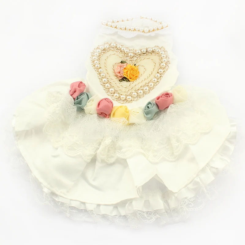 Любовь платье пачка украшенное жемчугом кружевные платья принцессы на свадьбу