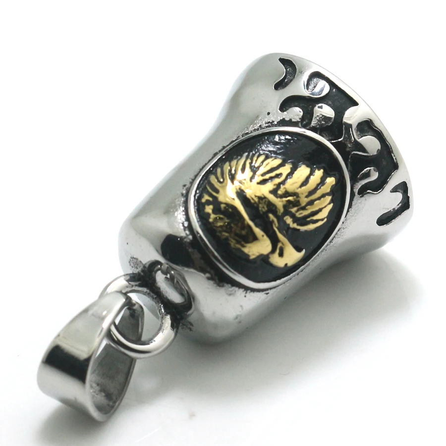 Мужские Мальчики 316L нержавеющая сталь крутой Орел байкер пламенный Новый