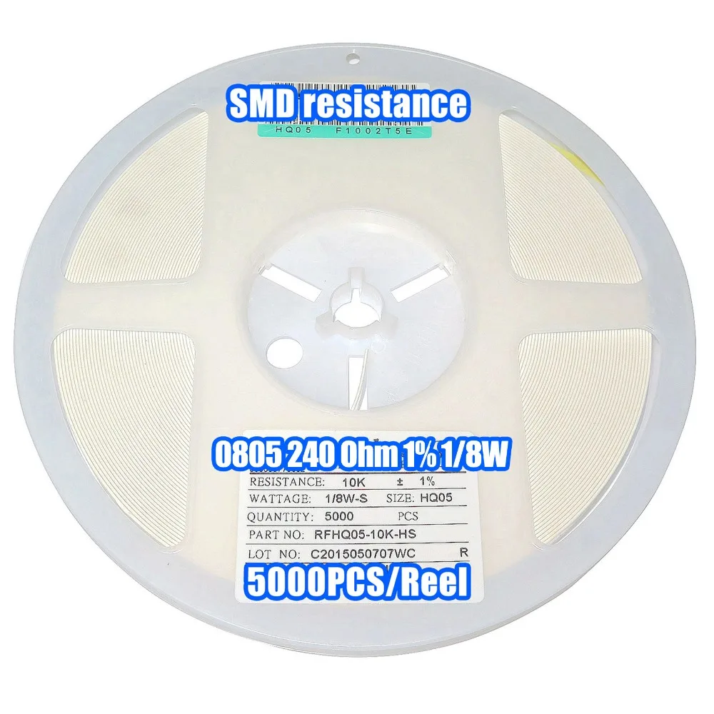 

1 Reel 0805 240R 240 Ohm 1% 1/8W SMD Resistance 5000PCS/Reel