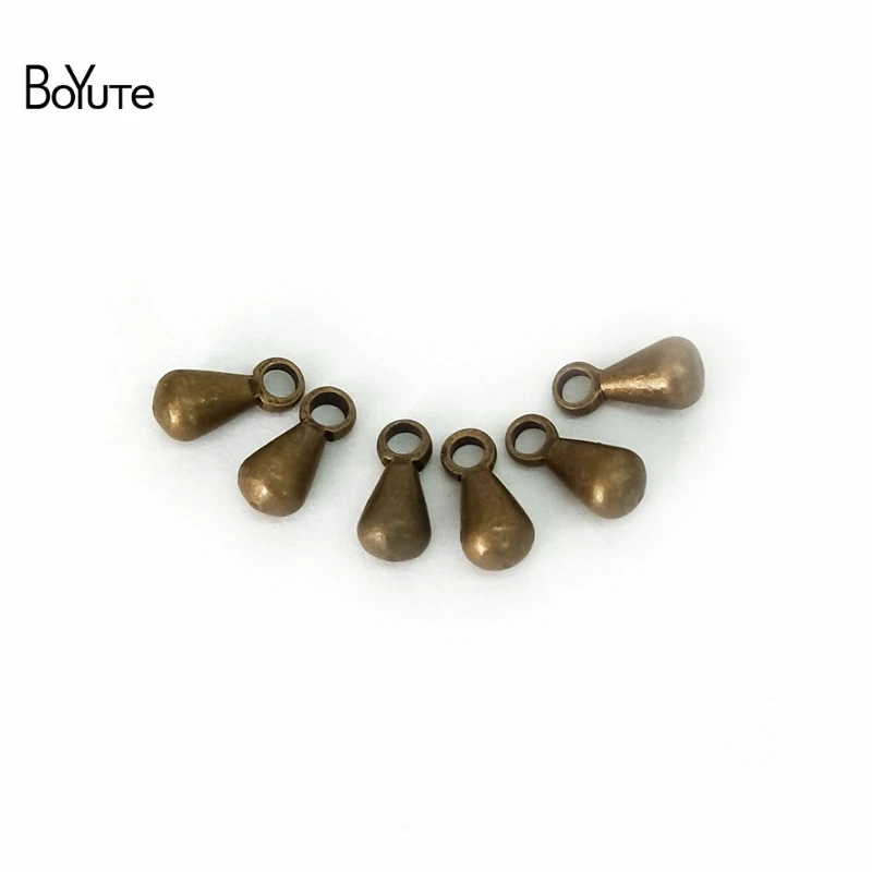Бусинки BoYuTe (500 шт./лот) 3*6 мм Металлические латунные бусинки с капелькой воды