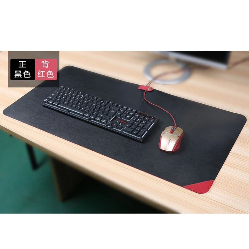 Водонепроницаемый игровой коврик для мыши из искусственной кожи очень большой