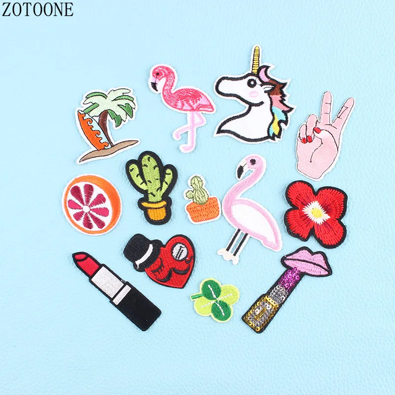 ZOTOONE Цветочная вышивка с блестками для одежды|patch iron on|iron on appliqueiron |