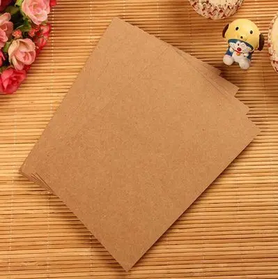 kraft paper 20 шт./лот, пустая белая открытка с рисунком граффити, поздравительная открытка, школьные принадлежности, Канцтовары Gif, забавная работа, сделай сам, скрапбукинг - Цвет: kraft paper