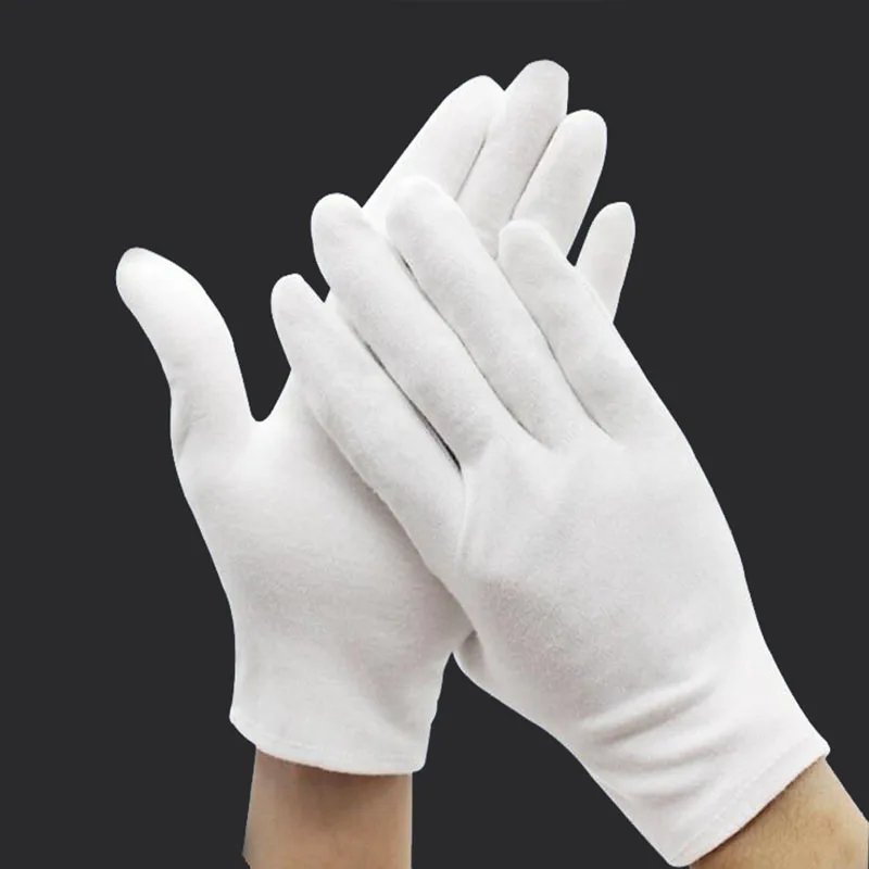 Универсальные хлопковые впитывающие перчатки 5 размеров мягкие защитные