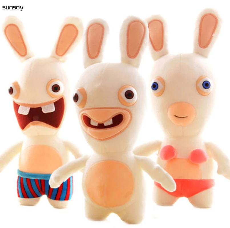 Горячие игрушки Rayman Raving Rabbids Кролик Kawaii плюшевый анимационный кролик животные детские игрушки 25 см мягкие куклы для детей подарок для девочек