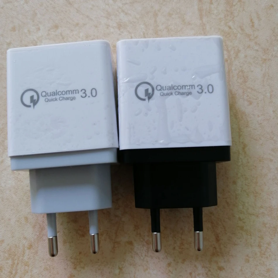 Светодиодный дисплей, 3 USB зарядного устройства QC3.0, 3 порта, быстрое зарядное устройство, штепсельная вилка европейского стандарта, зарядное устройство для мобильного телефона для samsung, iPhone, Xiaomi, дорожный настенный адаптер