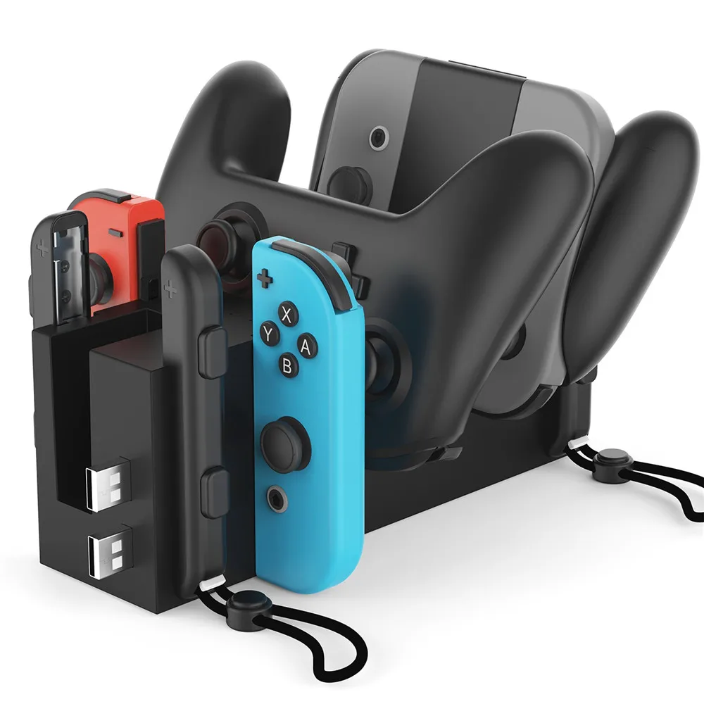 Зарядная док станция для Nintendo Switch NS Joy Con ручки одновременно Зарядное устройство