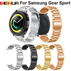 Ремешок для часов из нержавеющей стали для Samsung Gear, спортивный сменный ремешок для часов Gear, спортивные Смарт-часы для мужчин и женщин, браслет