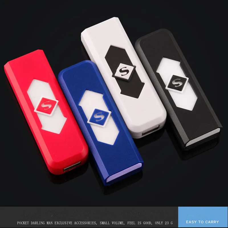 Креативные перезаряжаемые мини портативные электрические зажигалки USB
