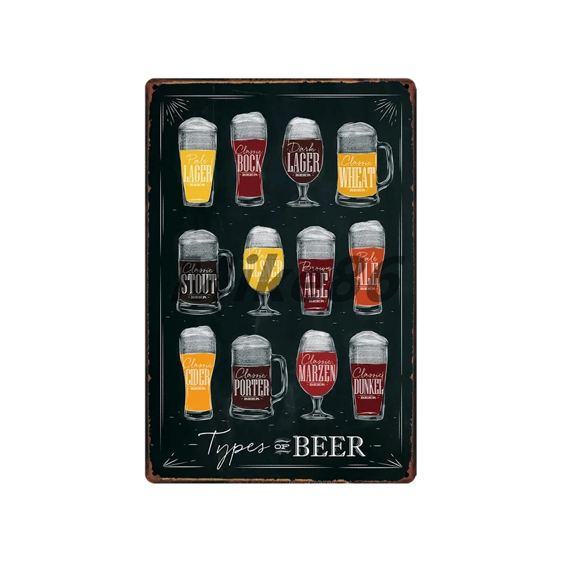 [Mike86] забавное пиво BREWCO вино мира жестяная вывеска на заказ плакат личность Классический Металл живопись Декор Искусство FG-5121