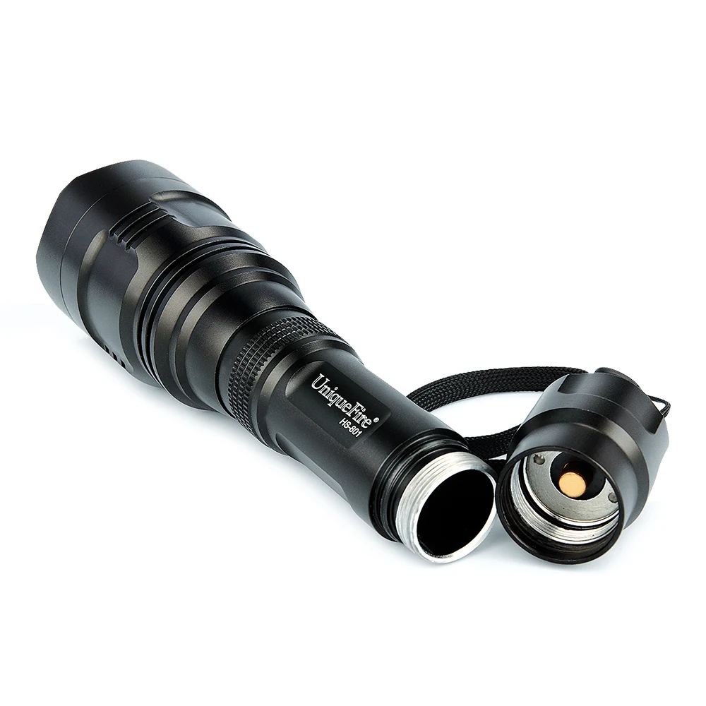 UniqueFire HS-801 XRE Красочный светодиодный фонарик мощность на 18650 батарея лампа