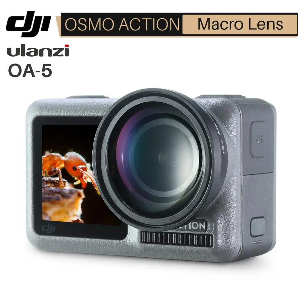 Объектив для макросъемки Ulanzi OA 5 15X Dji Osmo Action HD 4K оптическое стекло внешний