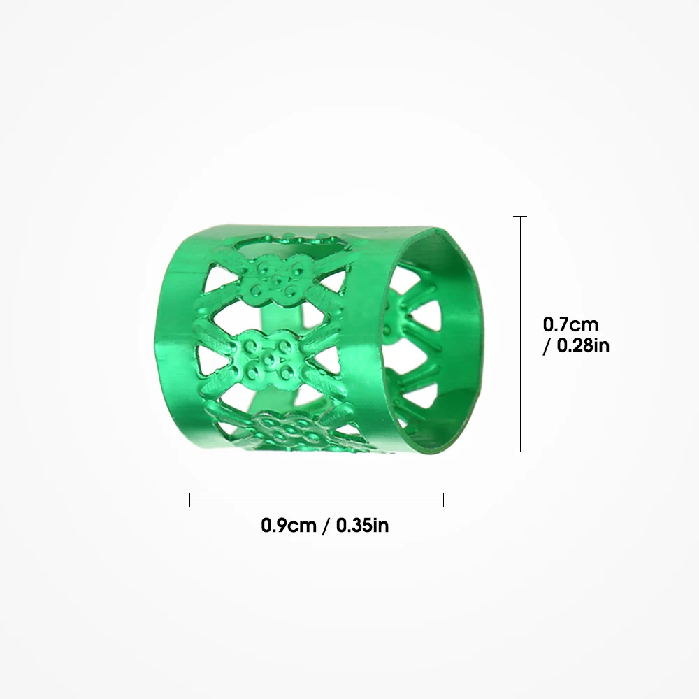 100 шт. аксессуары для волос дредов кольца манжеты металлические бусины плетения