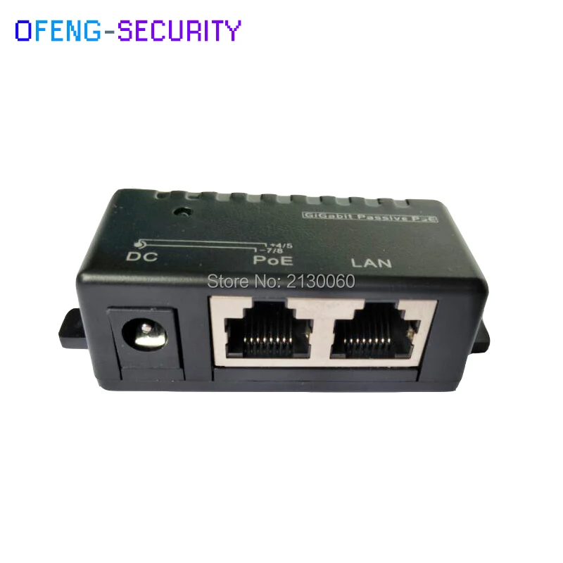 30pcs/Lot POE Injector PoE Power supply Mini 1port Passive Gigabit DC RJ-45 For IP Camera LAN Network |