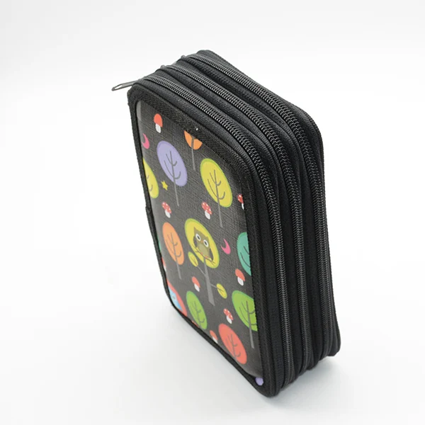 Пенал кошка большой емкости холст корейский школьные принадлежности trousse scolaire stylo estuche escolar kalem kutusu piornik lapices