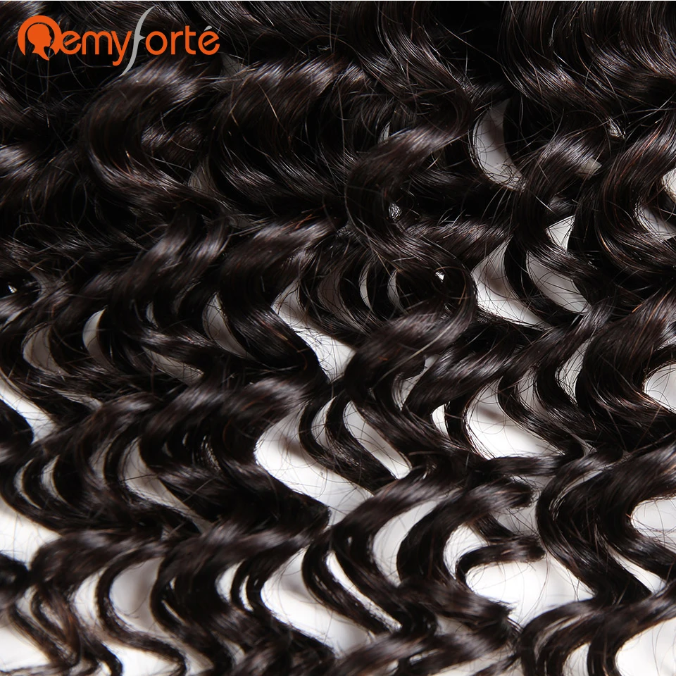 Волосы Remy Forte 3 пучка бразильские глубокая волна человеческие волосы для плетения