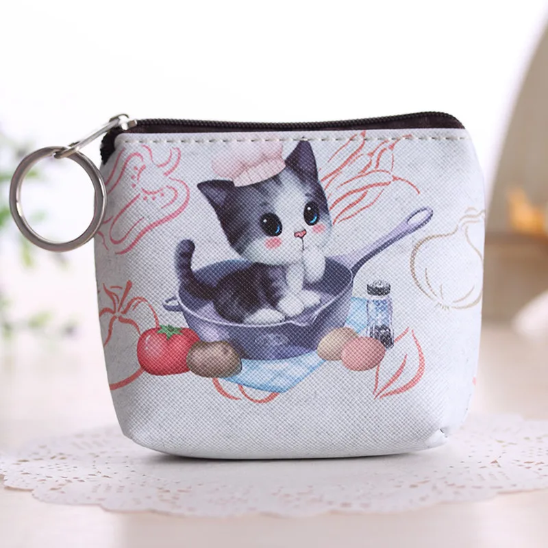 Весна 2018 новый милый мультфильм Дети Бумажник девушки корейский животных кота