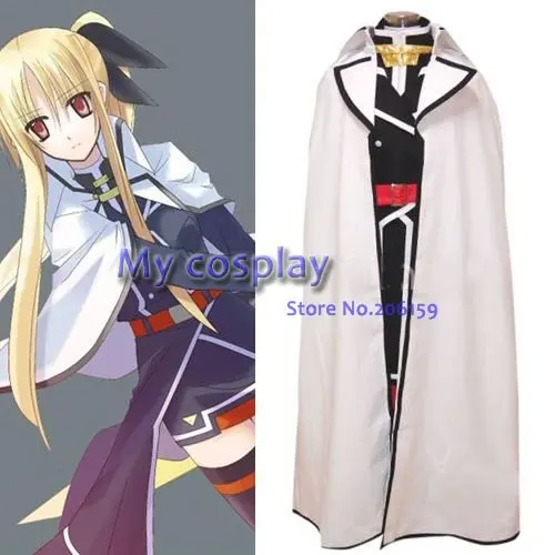Волшебный женский Lyrical Nanoha Fate Testarossa Косплей Костюм Хэллоуин костюмы вечевечерние