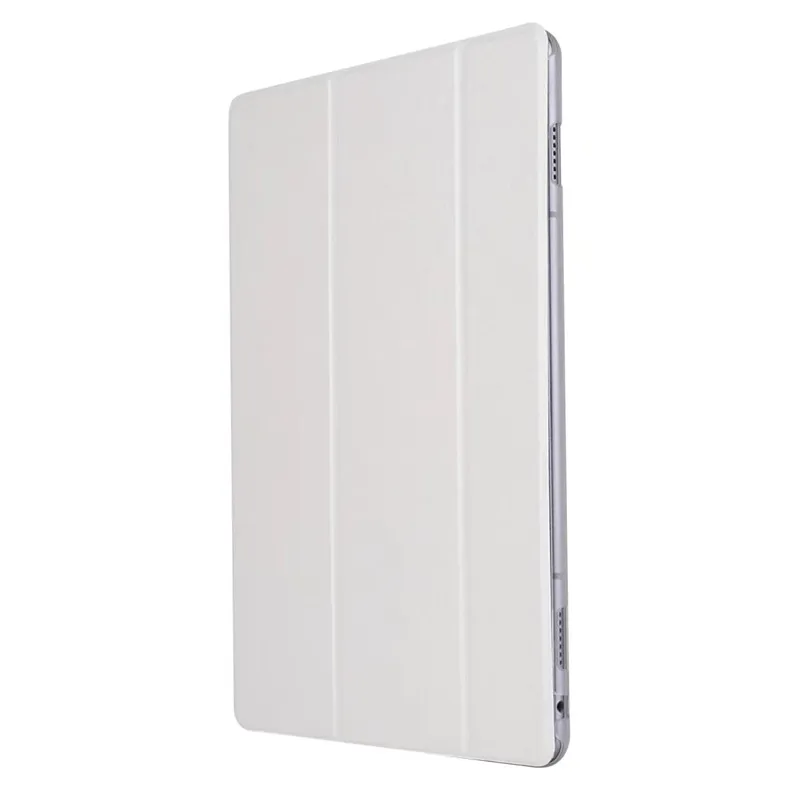 Ультратонкий Магнитный прозрачный кожаный чехол-подставка для huawei MediaPad M5 10,8 10 Pro CMR-AL09 CMR-W09 10,8 дюймов планшет - Цвет: white