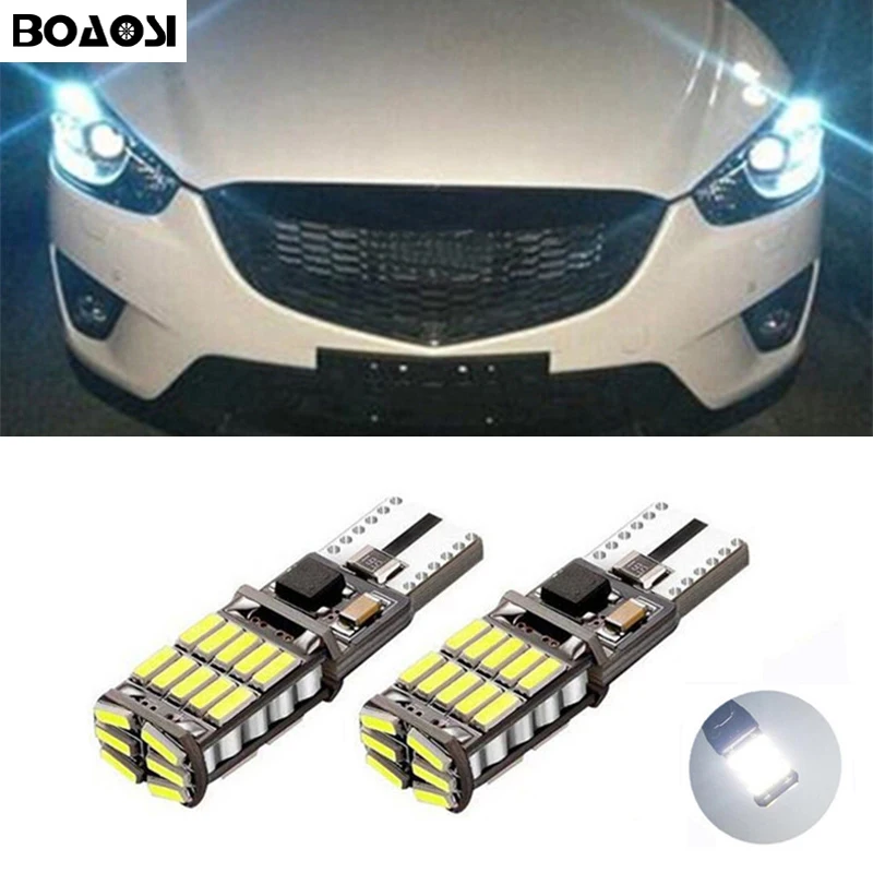 Boaosi 2x T10 W5W 26 светодиодный 4014SMD Автомобильные стояночные огни Sidelight нет ошибок для mazda 323 626 CX-5, возраст 3, 6, 8, Atenza cx7 CX-7 mx5 cx3 rx8 cx5