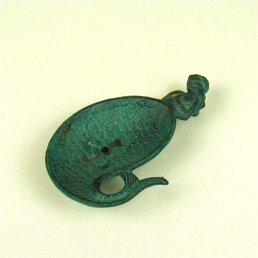 Винтажное медное Мыло русалка Блюдо декоративное железо морская горничная