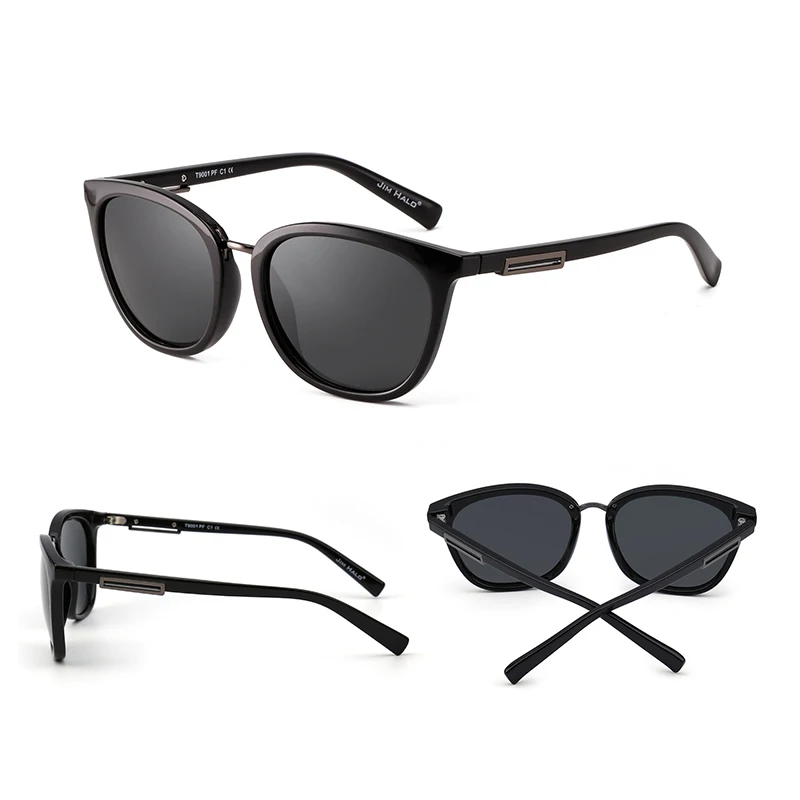 JM поляризованный градиент классические солнцезащитные очки ретро Кот