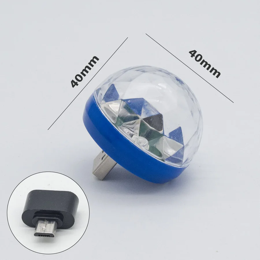 Портативный Usb 4 W красочные автоматическая RGB светодиодный Лампа прожектор для