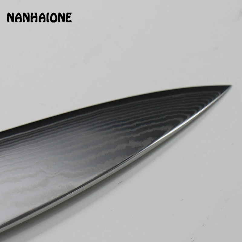 NANHAIONE Высокое качество 8 дюймов нож шеф повара 67 дамасский ручка для мяса кухонные