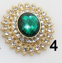 4 Модные 10 шт. 25*28 мм сплав Diy аксессуары для ювелирных изделий Стразы с плоской задней частью акриловые базовые настройки ручной работы - Цвет: 4